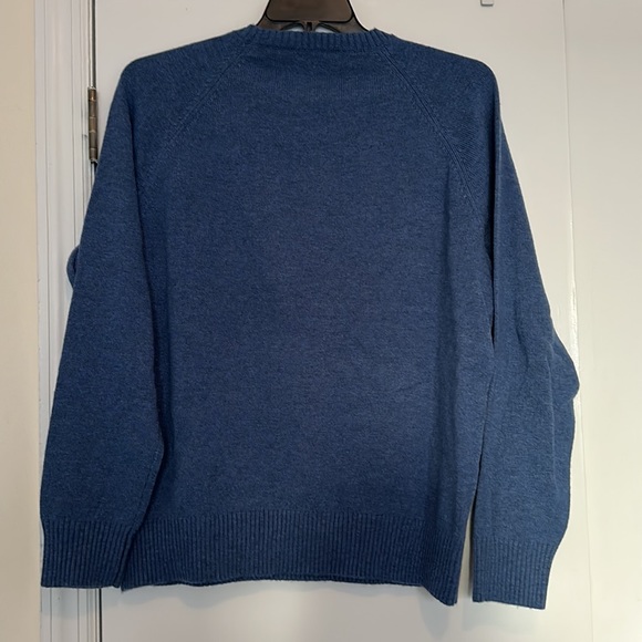 J. Crew Men's Light Blue Crew Neck Sweater in Size XL - Picture 5 of 6